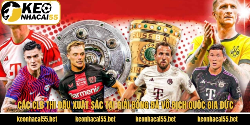 Bundesliga - Giải Bóng Đá Hấp Dẫn Nhất Của Nước Đức 4 Các CLB thi đấu xuất sắc tại giải bóng đá vô địch quốc gia Đức